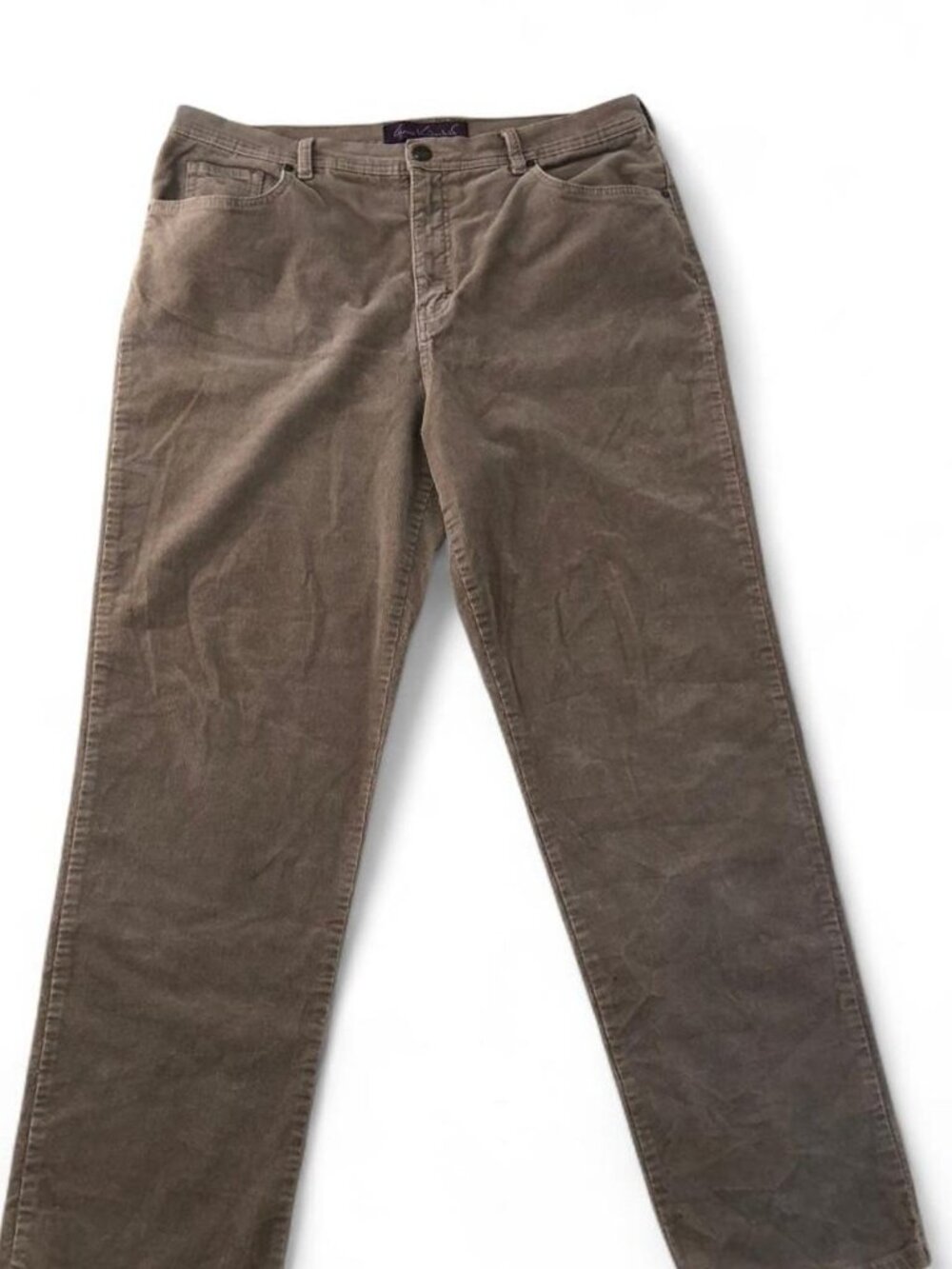 Gloria Vanderbilt Women's 16 Brown and Khaki Trousers